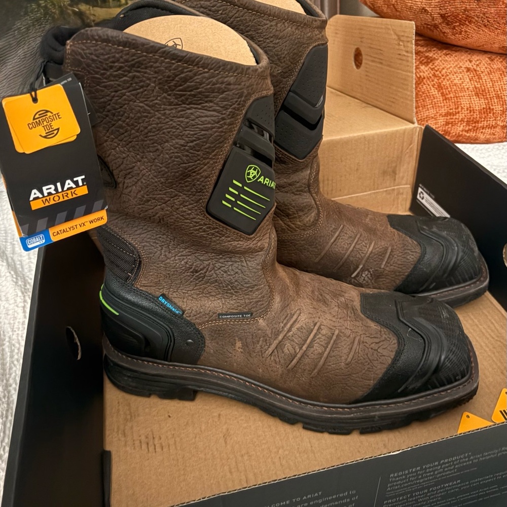 ARIAT Men's Catalyst VX Composite Square Wide Toe Waterproof Work Boots | 14 D